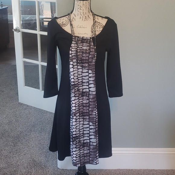 Star Vixen Damenkleid Mit Wickeloptik – Kurzärmlig, Mit Kontrastgürtel, Pflegeleichtes ITY-Strick